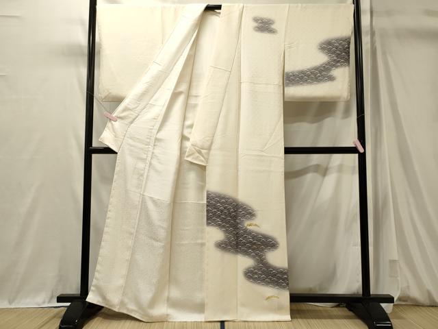 平和屋着物■訪問着 雪芝文 暈し染め 金彩 正絹 逸品 CABM0924oy