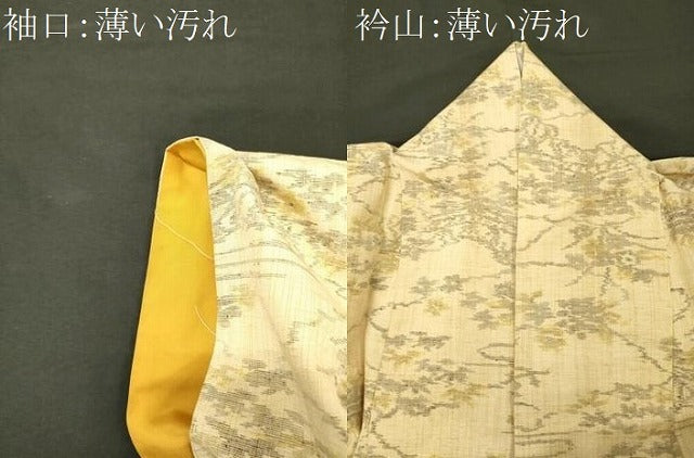 平和屋着物■上質な紬 雲取り花文 正絹 逸品 CABM0929oy