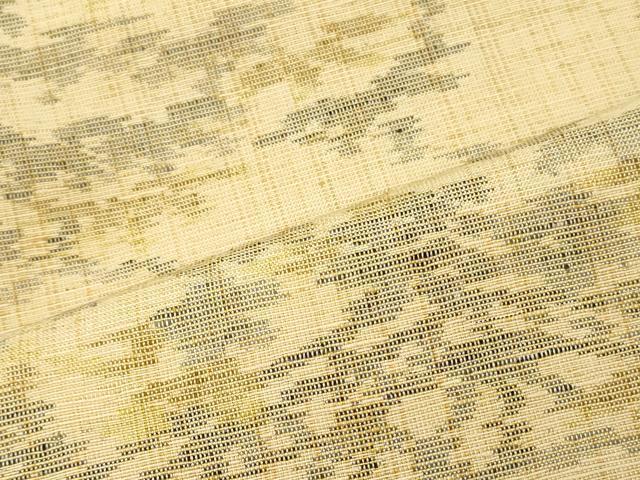 平和屋着物■上質な紬 雲取り花文 正絹 逸品 CABM0929oy
