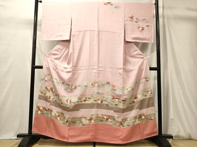 平和屋着物■訪問着 刺繍 松竹梅 金彩 正絹 逸品 未使用 CABM0939oy