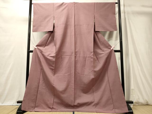 平和屋着物■豪華色留袖 紬地 総刺繍 草葉文 紅藤色 ロング丈 大丸扱い 正絹 逸品 CABM0940oy