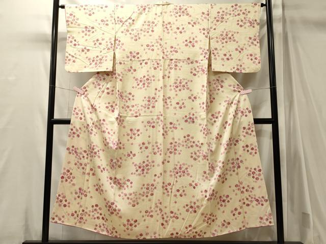 平和屋着物■上質な小紋 流水舞花文 正絹 逸品 CABM0978oy