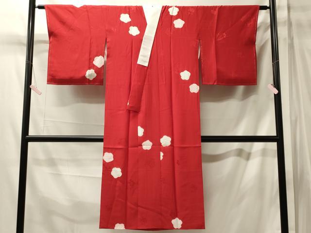 平和屋着物■長襦袢 袷 絞り 舞花文 正絹 逸品 未使用 CABM0983oy