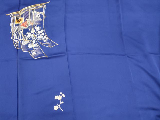 平和屋着物■訪問着 駒刺繍 総絞り 誰が袖人物花文 金銀糸 正絹 逸品 CABM1021oy