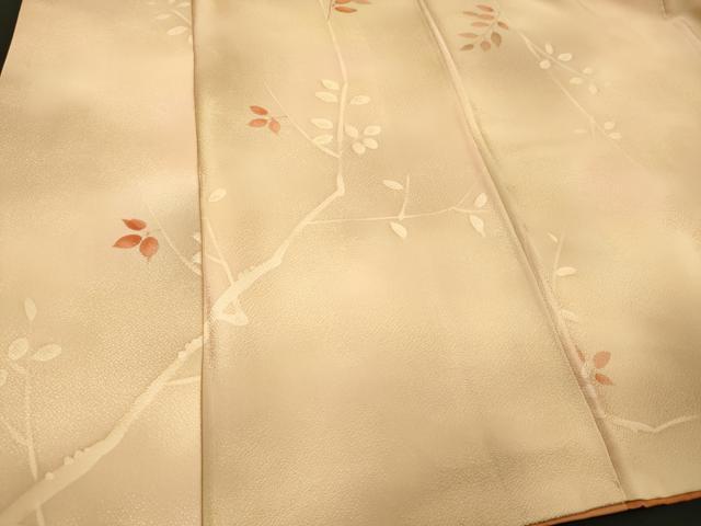 平和屋着物■上質な小紋 枝葉文 暈し染め 正絹 逸品 CABM1038oy