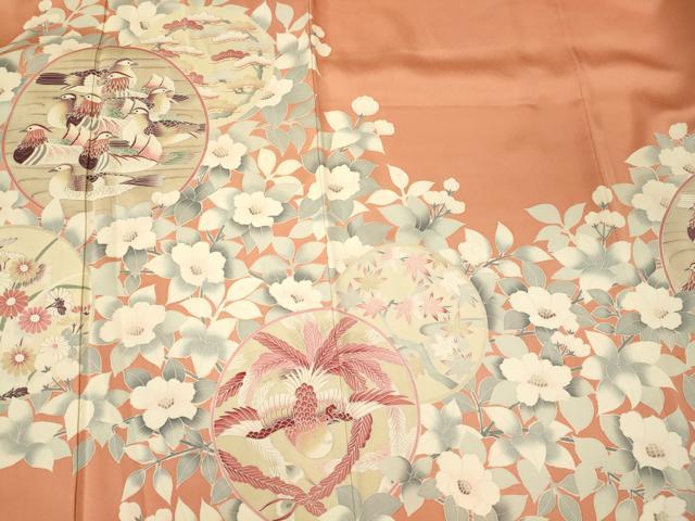 平和屋着物■豪華色留袖 作家物 花鳥丸文 正絹 逸品 CABM1041oy