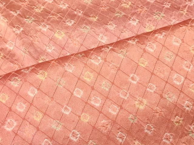 平和屋着物■上質な小紋 総絞り 霞文 暈し染め 正絹 逸品 CABM1045oy