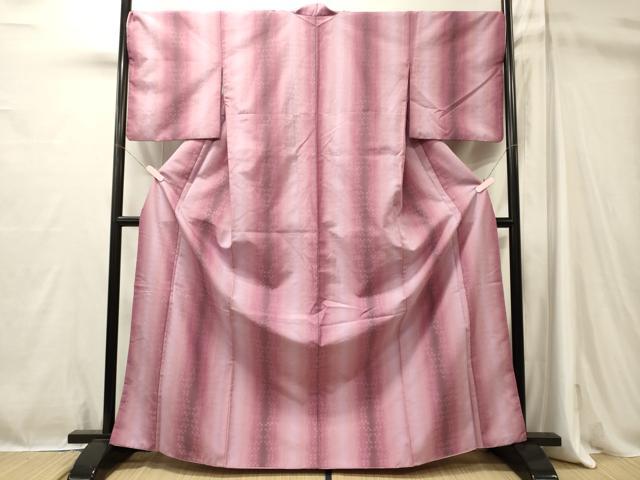 平和屋着物■小紋 間道 洗える着物 CABM1062oy