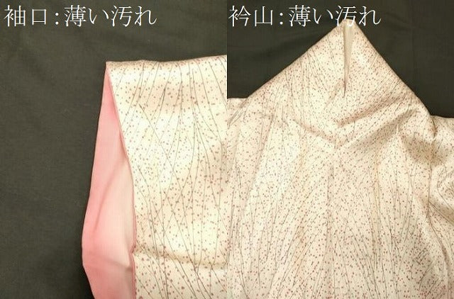 平和屋着物■上質な小紋 駒刺繍 地紙文 正絹 逸品 CABM1083oy