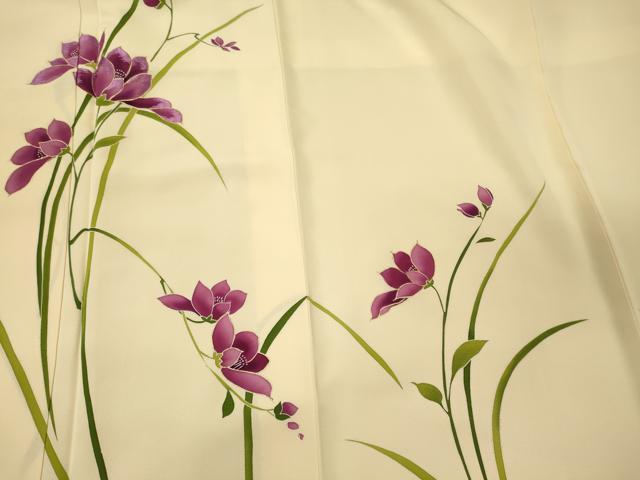 平和屋着物■訪問着 刺繍 草花文 金彩 正絹 逸品 CABM1112oy