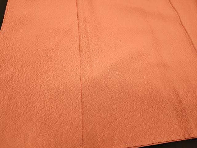 平和屋着物■上質な色無地 柿色 正絹 逸品 CABM1131oy