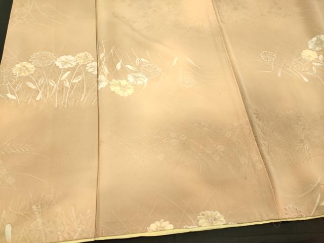 平和屋着物■上質な小紋 地紋起こし 草花文 暈し染め 正絹 逸品 CABM1147oy