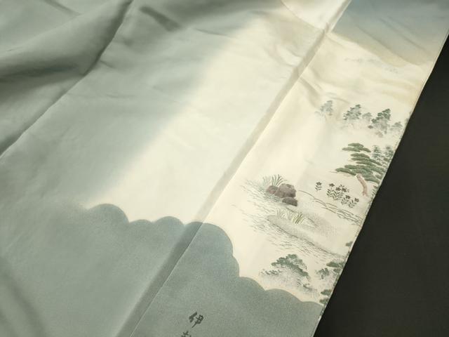 平和屋着物■豪華色留袖 寿光織 伊勢物語 暈し染め 金糸 正絹 逸品 CABM1160oy