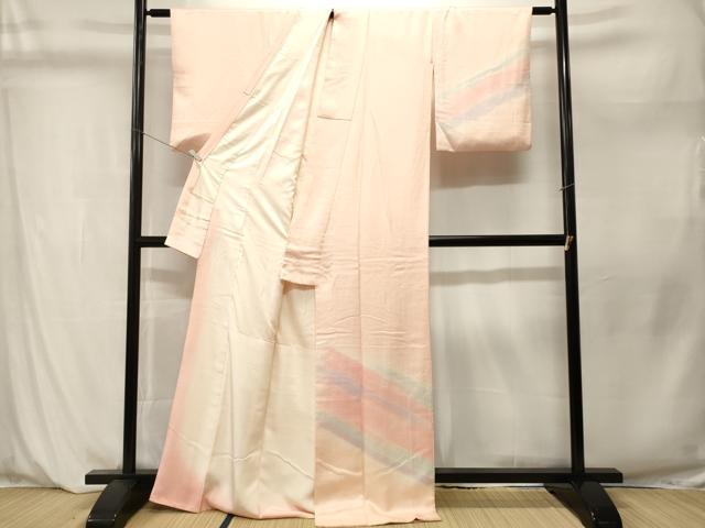 平和屋着物■訪問着 霞文 暈し染め 正絹 逸品 CABM1204ev