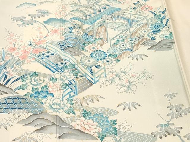 平和屋着物■訪問着 松竹梅御所解文 暈し染め 正絹 逸品 CABM1224ev