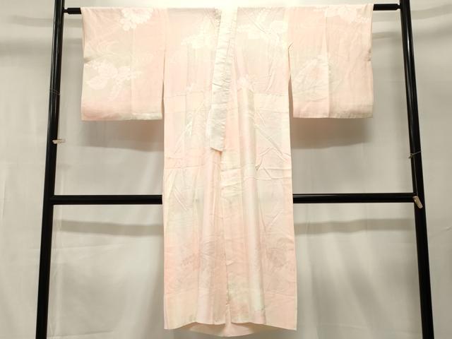 平和屋着物■長襦袢 無双仕立て 菊流水桐文 暈し染め 正絹 逸品 CABM1230ev