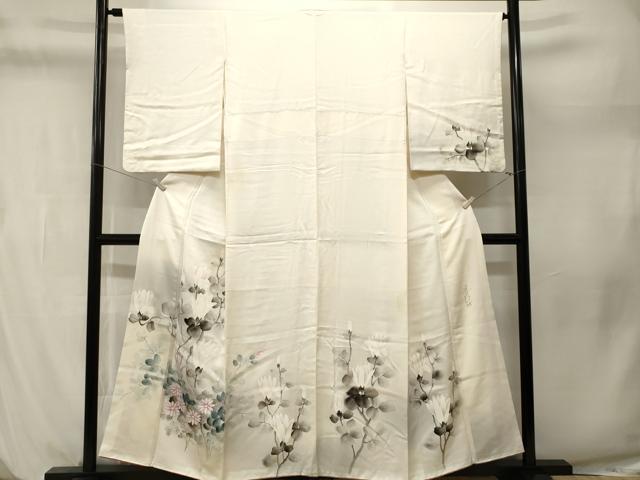 平和屋着物■訪問着 作家物 枝花文 暈し染め 金彩 正絹 逸品 CABM1245ev
