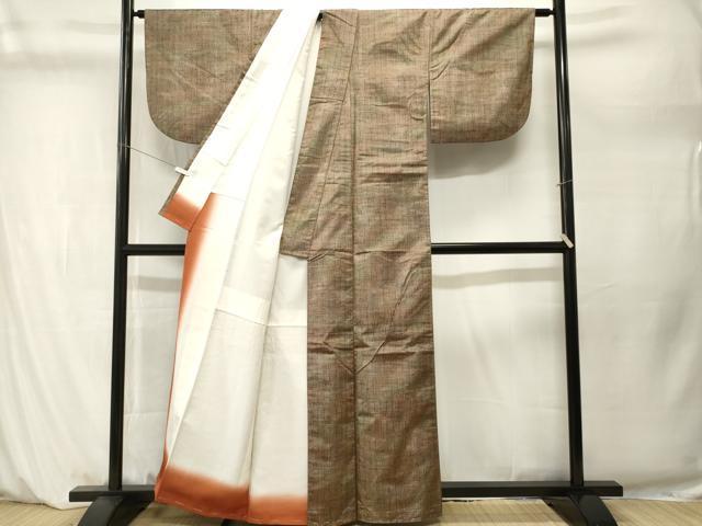 平和屋着物■上質な紬 霞文 立涌文 正絹 逸品 CABM1267ev