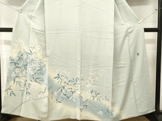 平和屋着物■訪問着 作家物 枝花文 暈し染め 正絹 逸品 CABM1275ev