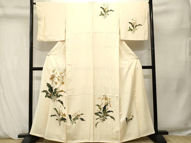 平和屋着物■訪問着 草花文 正絹 逸品 CABM1278ev
