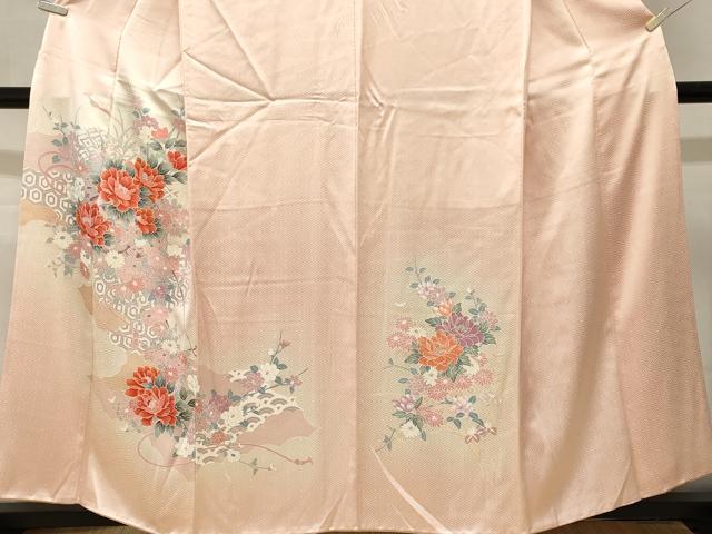 平和屋着物■訪問着 亀甲花車文 暈し染め 正絹 逸品 未使用 CABM1280ev