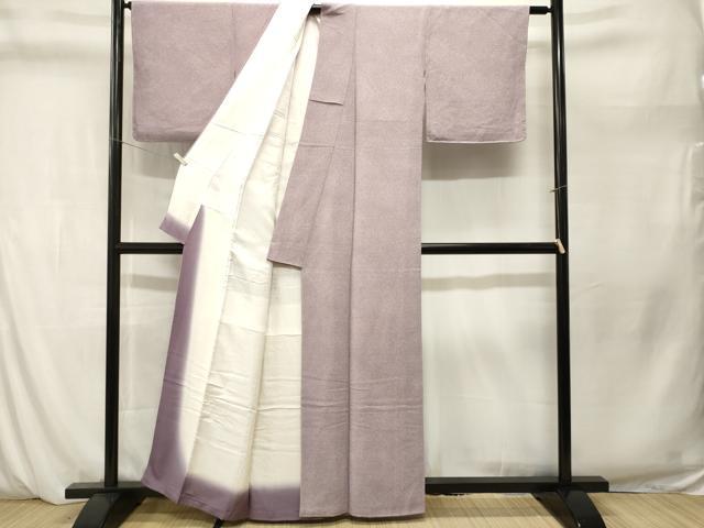 平和屋着物■上質な小紋 霞文 暈し染め 鬼しぼ縮緬 正絹 逸品 CABM1285ev