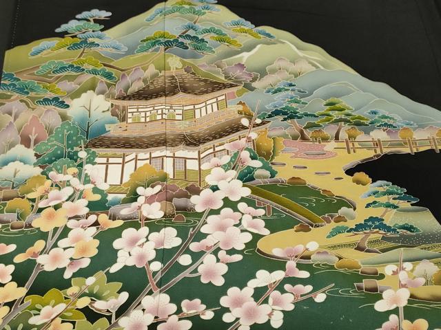 平和屋着物■豪華黒留袖 作家物 御所解文 暈し染め 正絹 逸品 CABM1287ev