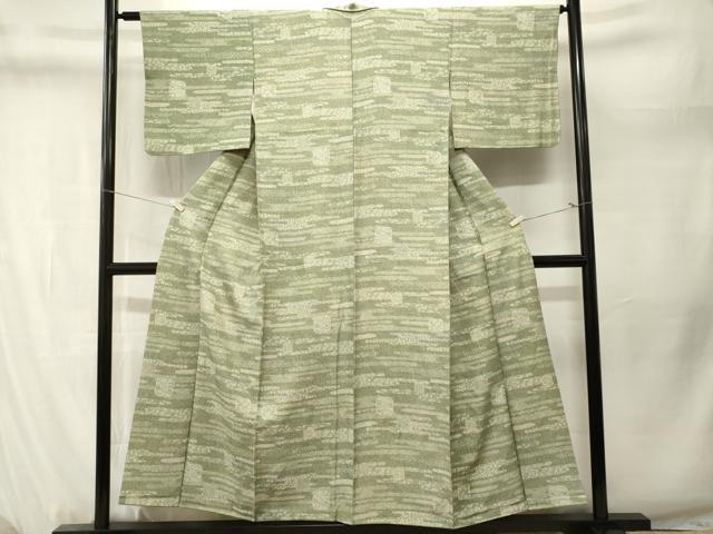 平和屋着物■上質な小紋 色紙エ霞花文 鮫小紋柄 正絹 逸品 CABM1295ev