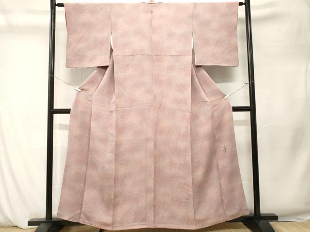 平和屋着物■上質な小紋 作家物 霞文 暈し染め 鬼しぼ縮緬 ますいわ屋扱い 正絹 逸品 CABM1300ev