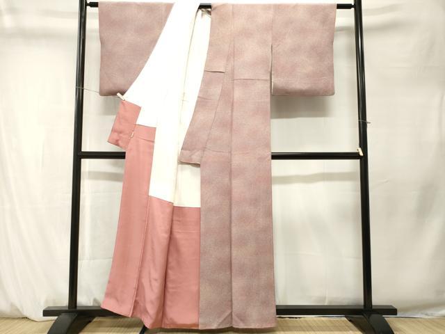 平和屋着物■上質な小紋 作家物 霞文 暈し染め 鬼しぼ縮緬 ますいわ屋扱い 正絹 逸品 CABM1300ev