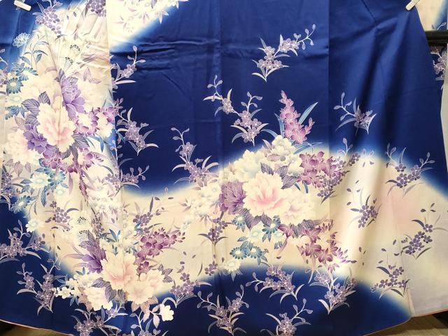 平和屋着物■豪華振袖 草花文 暈し染め 正絹 逸品 CABM1323ev