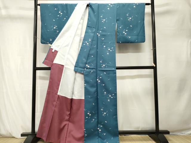 平和屋着物■小紋 溢れ松葉舞花文 洗える着物 CABM1332ev