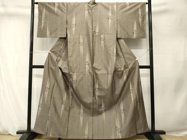 平和屋着物■上質な紬 草花文 正絹 逸品 CABM1360ev