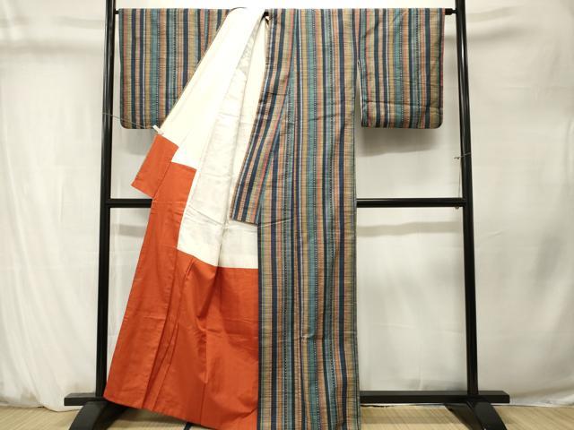 平和屋着物■上質な紬 花間道 正絹 逸品 CABM1368ev