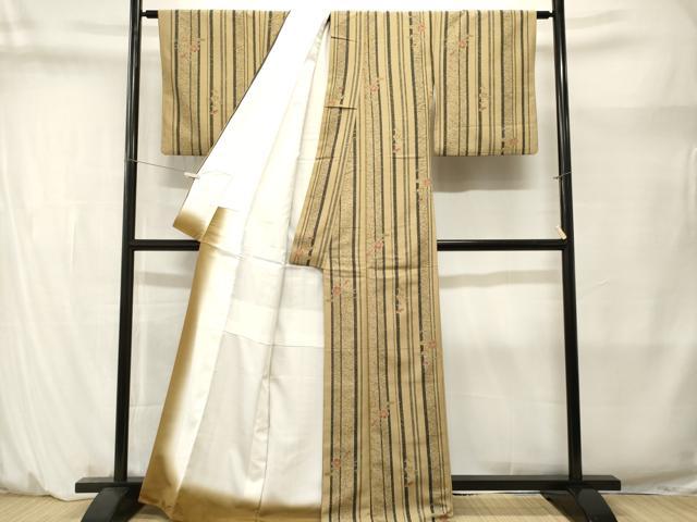 平和屋着物■小紋 草花間道 洗える着物 CABM1400ev