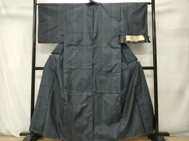 平和屋着物■本場大島紬 霰間道 やまと誂製 株式会社大山謹製 証紙付き 正絹 逸品 CABM1476ev