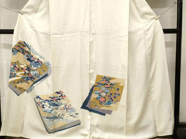 平和屋着物■訪問着 色紙重ね御所解文 正絹 逸品 CABM1491ev