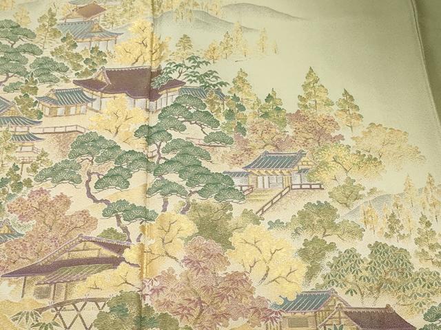 平和屋着物■豪華色留袖 寿光織 北山風情 暈し染め 金糸 さが美扱い 正絹 逸品 CABM1494ev