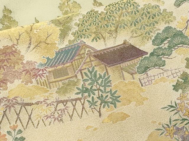 平和屋着物■豪華色留袖 寿光織 北山風情 暈し染め 金糸 さが美扱い 正絹 逸品 CABM1494ev