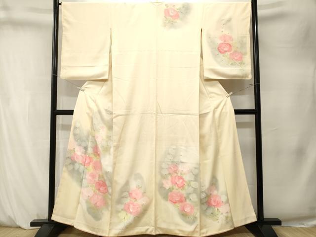 平和屋着物■訪問着 草花文 暈し染め 正絹 逸品 CABM1508ev