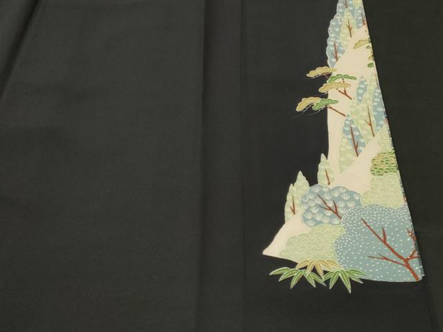 平和屋着物■豪華黒留袖 作家物 御所解文 暈し染め 正絹 逸品 CABM1509ev