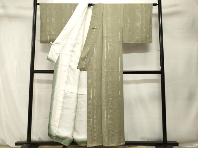 平和屋着物■上質な小紋 抽象文様 正絹 逸品 CABM1527ev