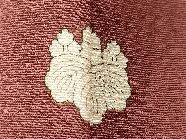 平和屋着物■上質な色無地 風景地紋 宗伝唐茶色 正絹 逸品 CABM1536ev