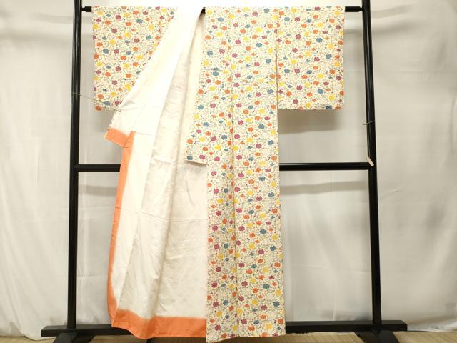 平和屋着物■上質な小紋 花唐草文 金彩 正絹 逸品 CABM1562ev