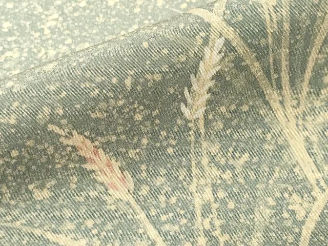 平和屋着物■上質な小紋 霰草花文 正絹 逸品 CABM1565ev