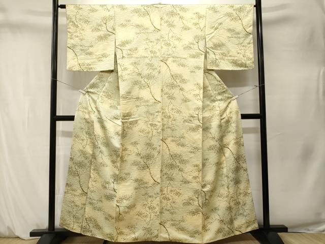 平和屋着物■上質な小紋 樹林文 暈し染め 正絹 逸品 CABM1572ev