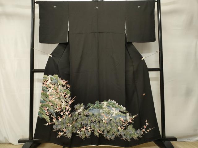 平和屋着物■豪華黒留袖 作家物 御所解文 正絹 逸品 CABM1574ev