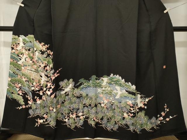 平和屋着物■豪華黒留袖 作家物 御所解文 正絹 逸品 CABM1574ev