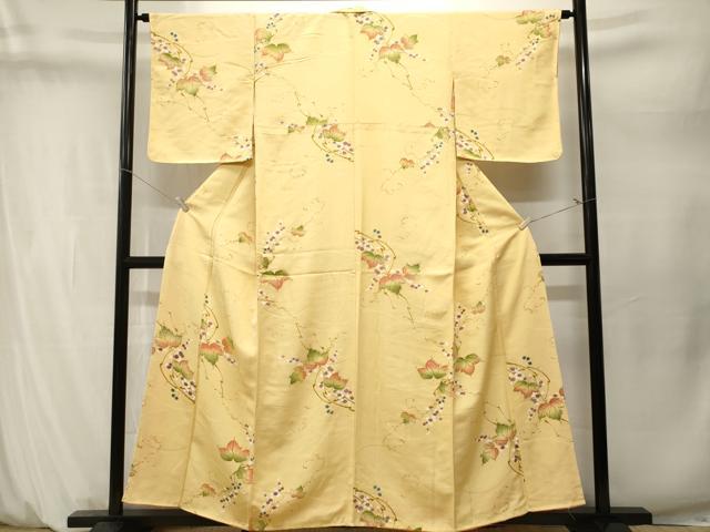 平和屋着物■上質な小紋 南天文 正絹 逸品 CABM1621ev