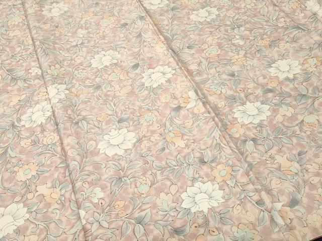 平和屋着物■上質な小紋 更紗枝花文 正絹 逸品 CABM1662ev